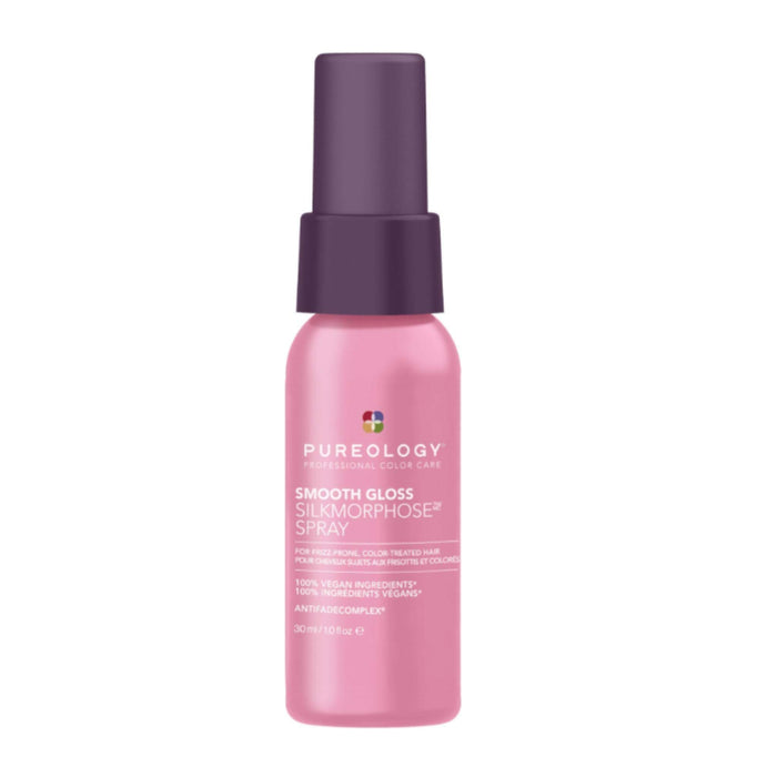 Pureology Smooth Gloss Silkmorphose Spray Travel Size 30ml for frizz-prone colour-treated hair
