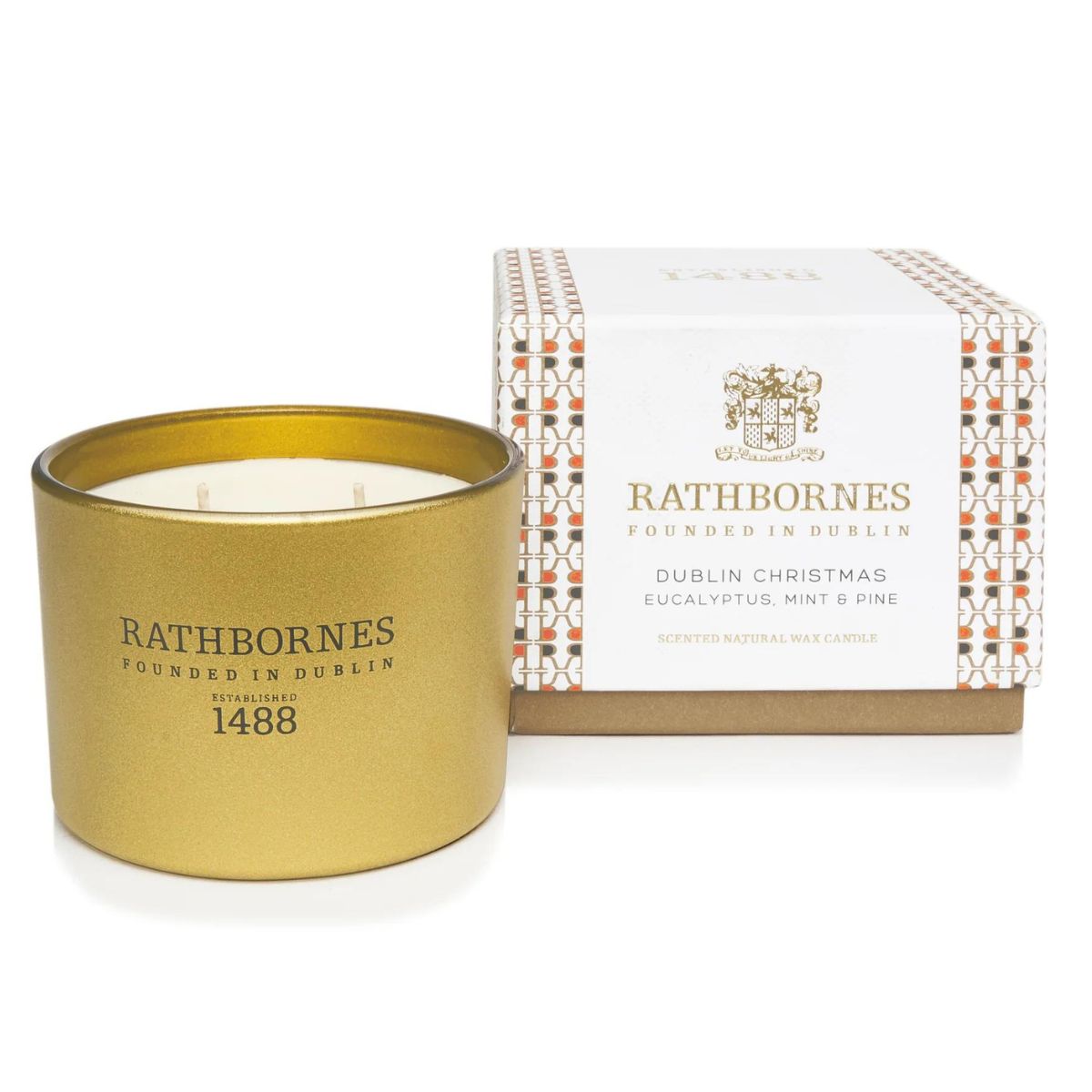 Rathbornes Dublin Christmas (Gold) 2 Wick Classic Candle