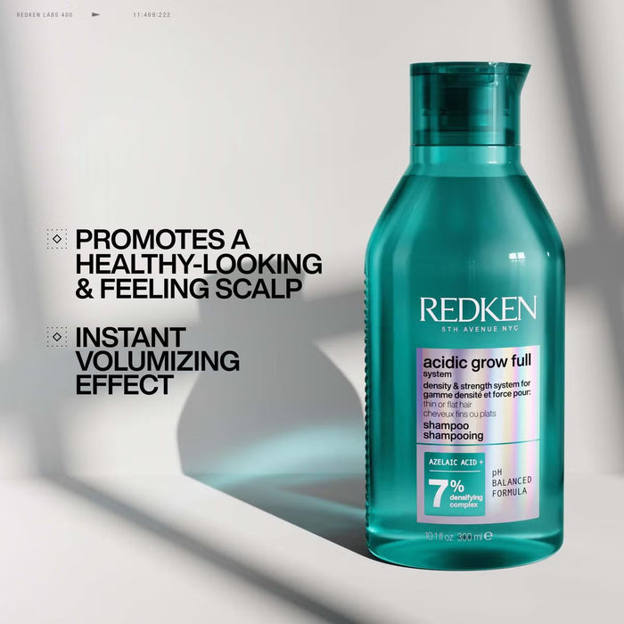 Redken Acidic Grow Full System Densifying Shampoo for Thin Hair, Strengthens & Thickens, 300ml