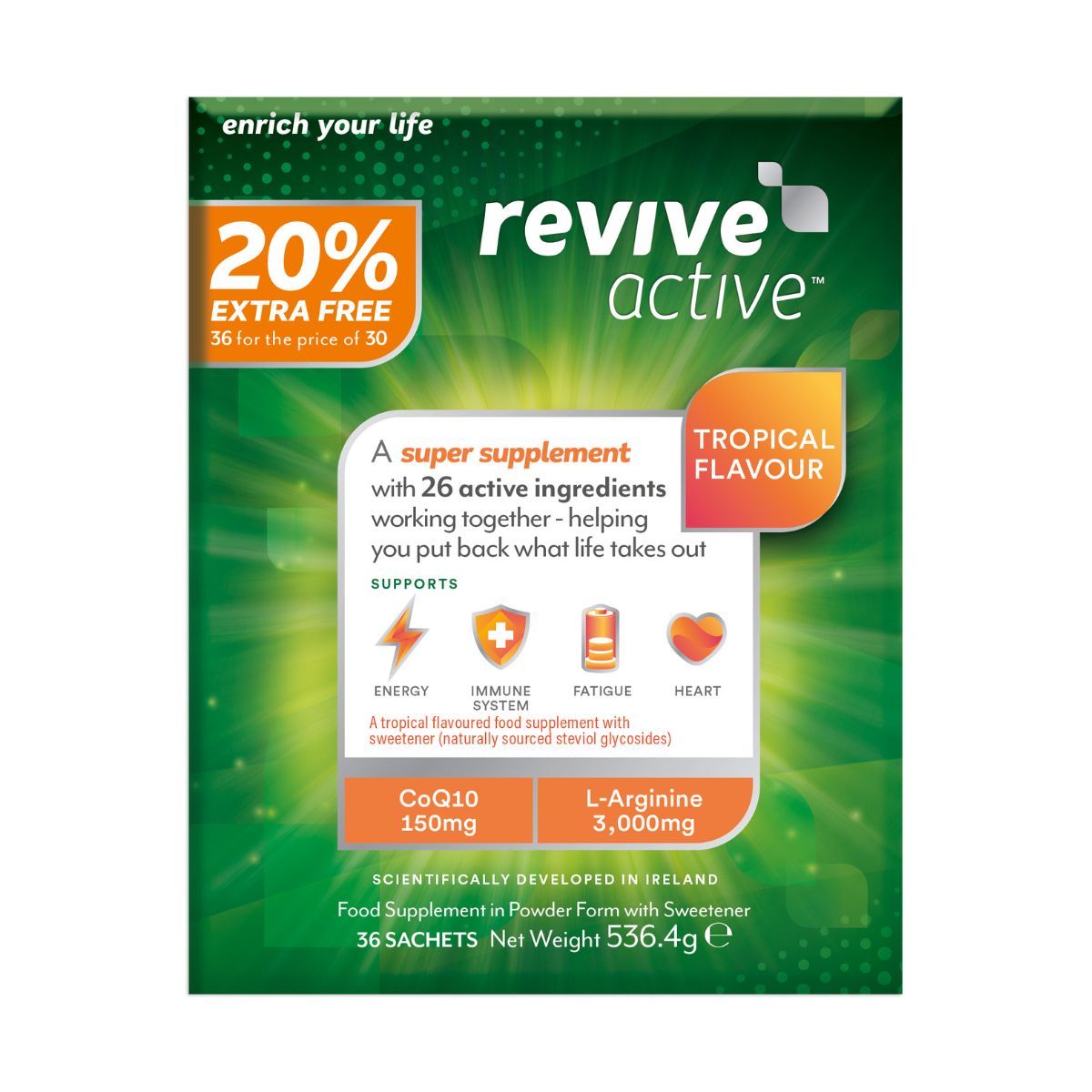 Revive Active Tropical 30 Day 20% Extra Free
