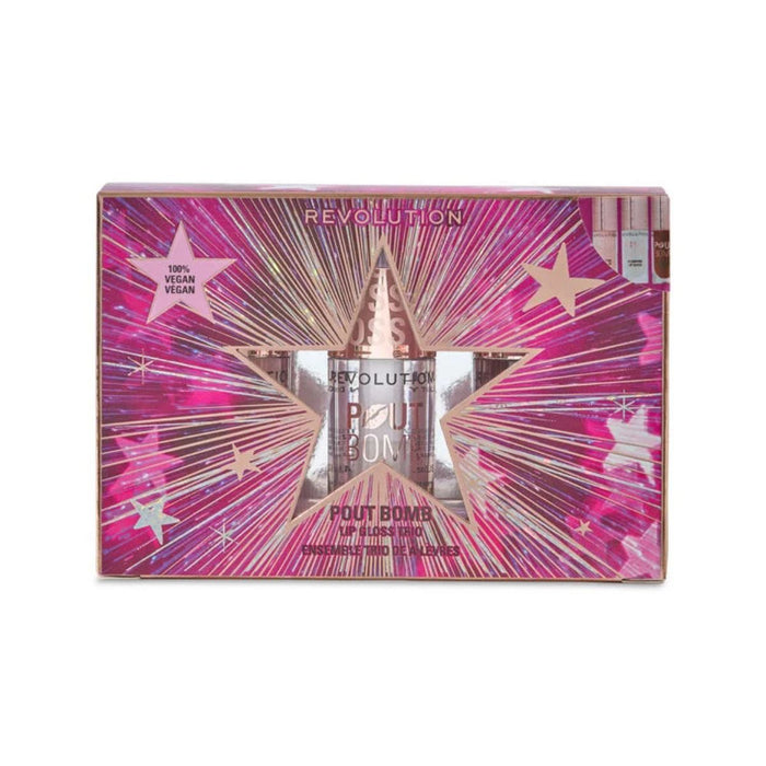 Revolution Pout Bomb Plumping Lip Gloss Trio Gift Set