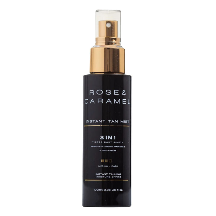 Rose & Caramel Instant 3 in 1 Instant Tanning mist 100ml