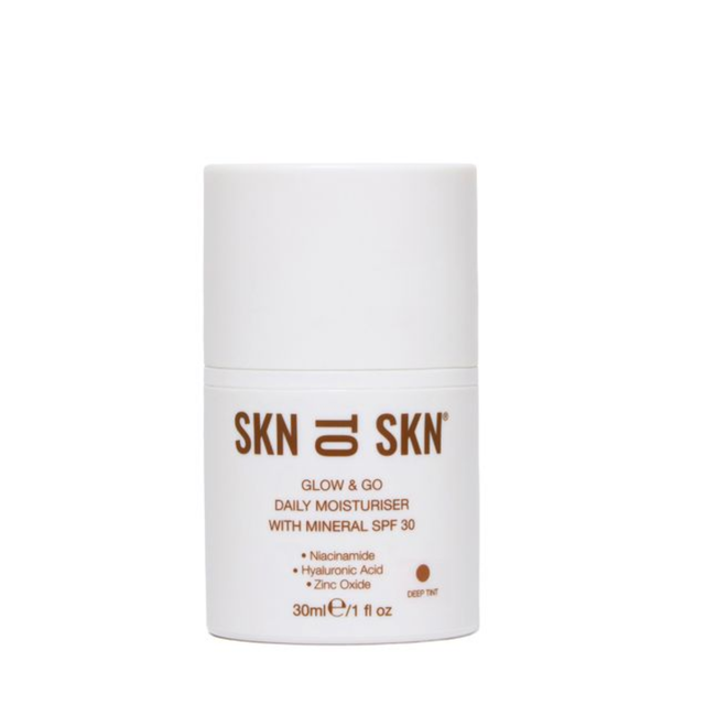 SKN TO SKN Glow & Go Daily Moisturiser with Mineral SPF30 - Deep Tint