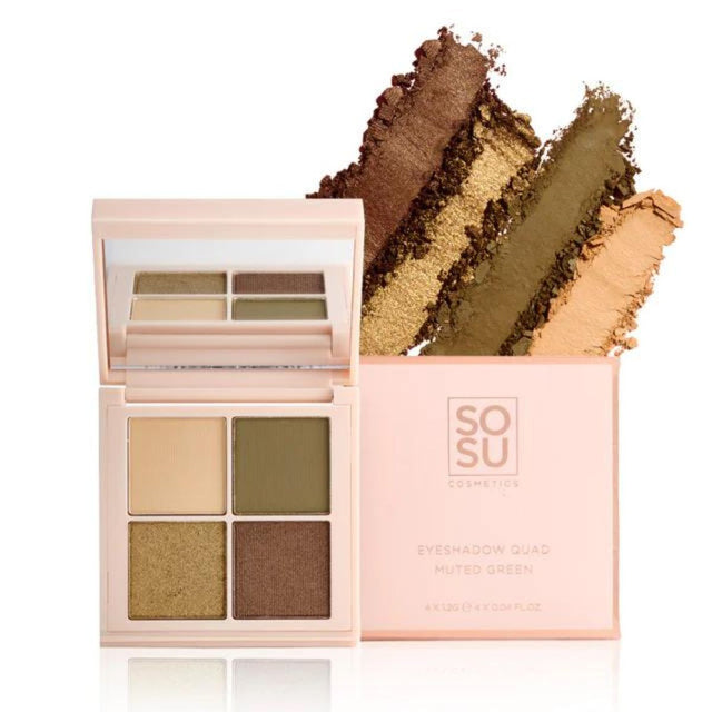 SOSU Muted Green Eyeshadow Quad