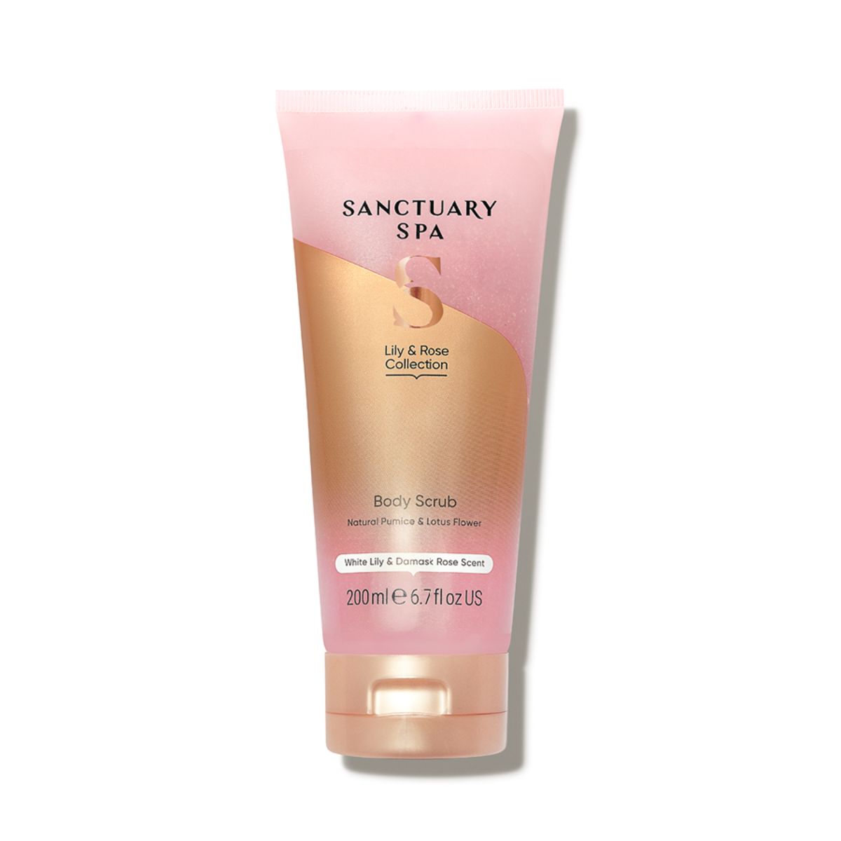Sanctuary Spa White Lily and Damask Rose Body Scrub 200ml