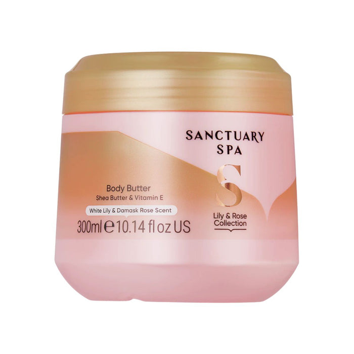 Sanctuary White Lily & Damask Rose Collection Body Butter 300ml