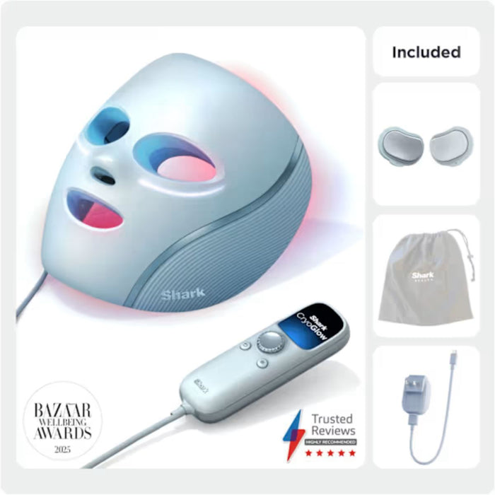 Shark CryoGlow Under-Eye Cooling & LED Anti-Ageing & Blemish Repair Mask - Blue Frost SAVE €30