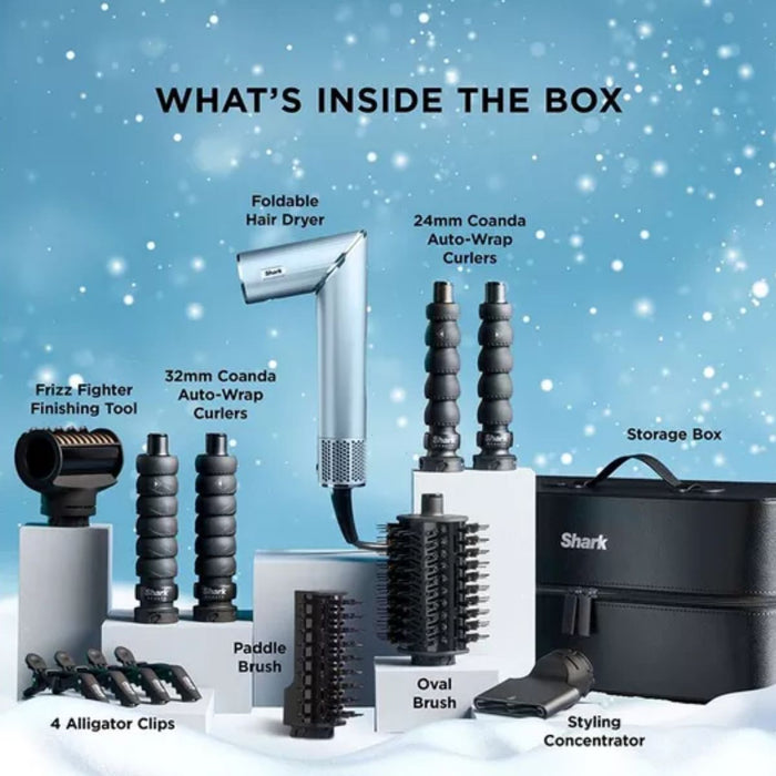 Shark FlexStyle Air Styler & Hair Dryer - Limited Edition Glacial Blue SAVE €120