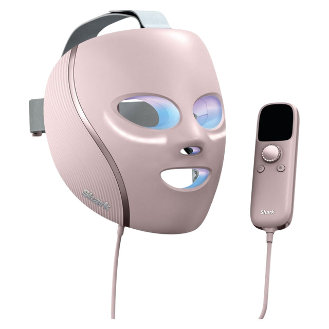 Shark CryoGlow LED Face Mask in Rose Glow with Under-Eye Cooling Technology