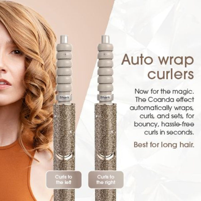 Shark FlexStyle Sparkle - Gold Diamond Limited Edition 5-in-1 Air Styler & Hair Dryer Gift Set SAVE €70