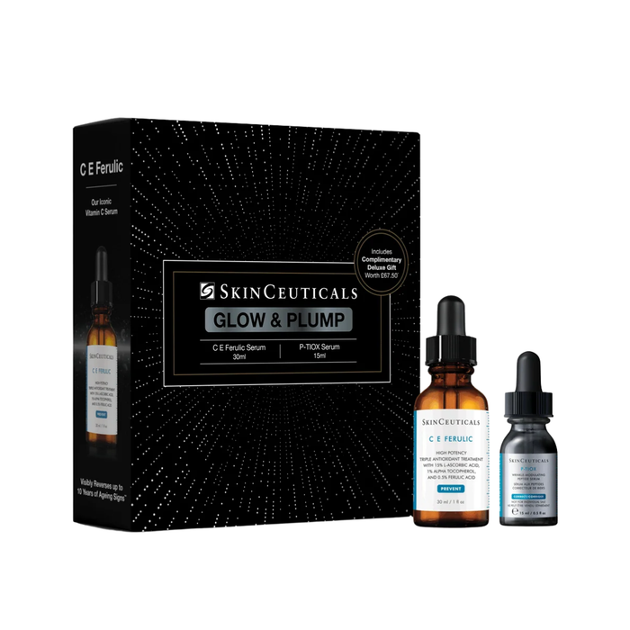 SkinCeuticals Glow & Plump C E Ferulic & P-TIOX Serum Gift Set
