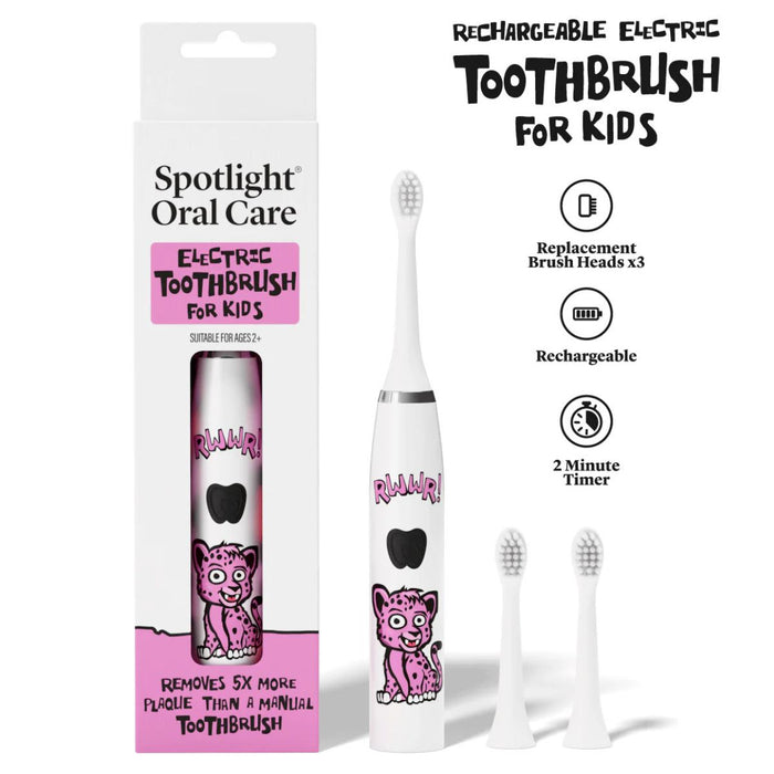 Spotlight Oral Care Kids Cheetah Electric Toothbrush