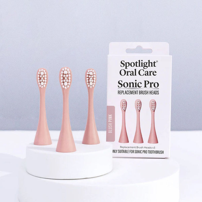 Spotlight  Sonic Pro Toothbrush Replacement Heads - Blush Pink