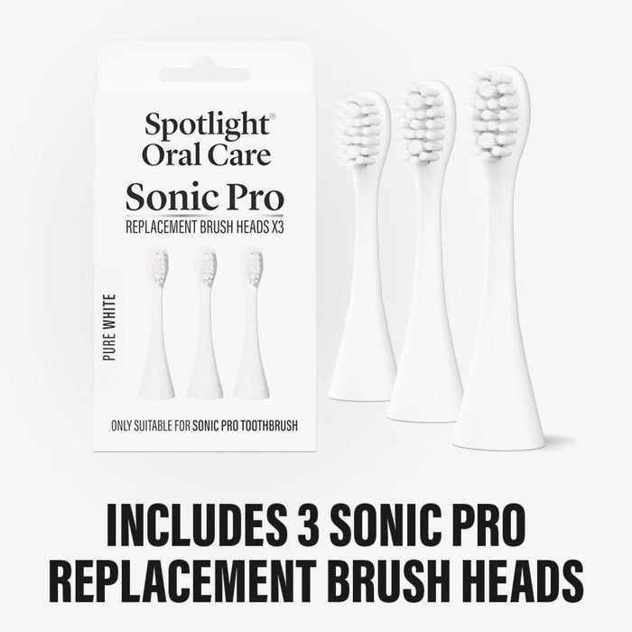 Spotlight Sonic Pro Toothbrush Replacement Heads - Pure White