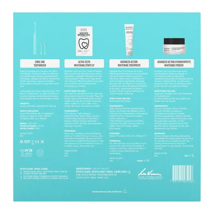 Spotlight Oral Care Sonic One Ultra Whitening Gift Set - Blue