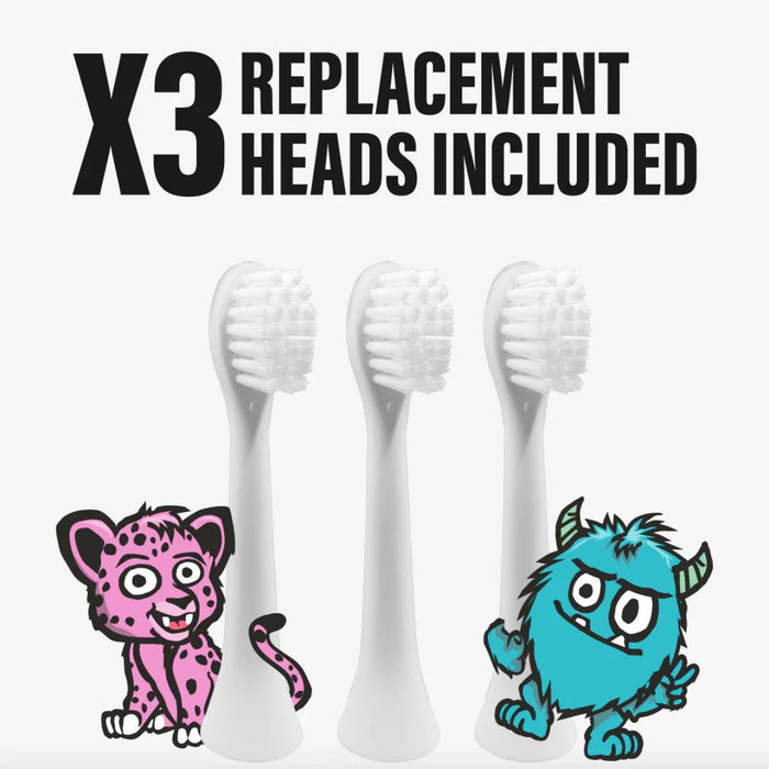 Spotlight Oral Care Kids Electric Toothbrush Replacement Heads x3