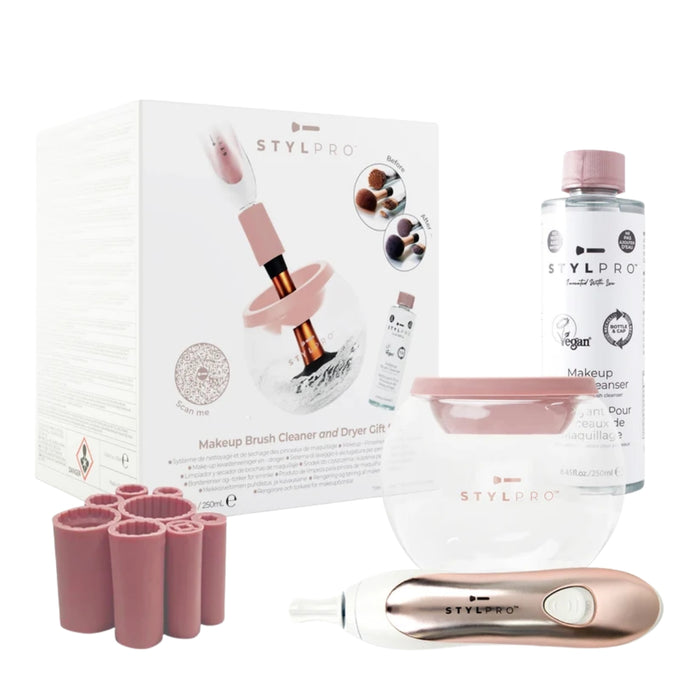 STYLPRO Makeup Brush Cleaner Gift Set with 250ml Vegan Brush Cleanser