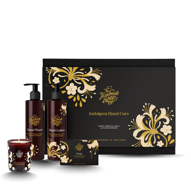 The Handmade Soap Company Hand Care Gift Set-  Sweet Orange, Frankincense & Basil 