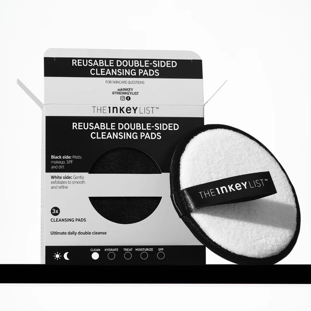The Inkey List Reuasble Double-Sided Cleansing Pads - 3 Pack