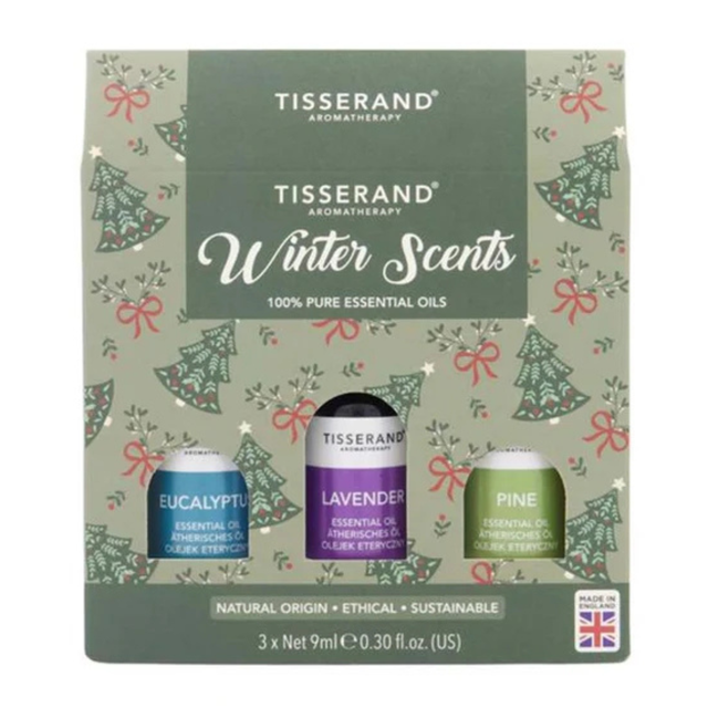 Tisserand Winter Scents Trio with Eucalyptus, Lavender and Pine essential oils