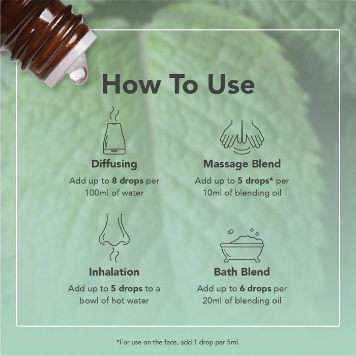 Tisserand Peppermint Organic Essential Oil 9ml