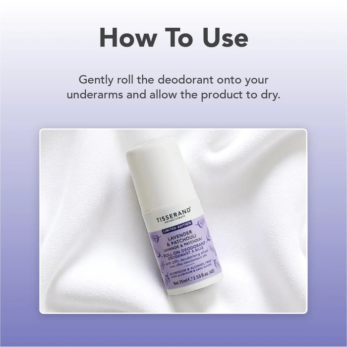 Tisserand Lavender & Patchouli Roll-On Deodorant 75ml
