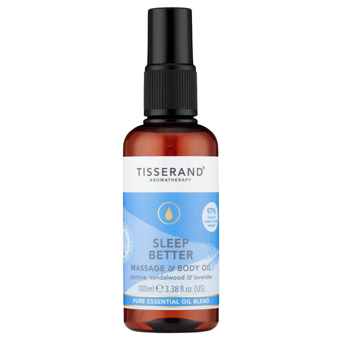 Tisserand Sleep Better Massage & Body Oil 100ml with Lavender, Sandalwood and Jasmine
