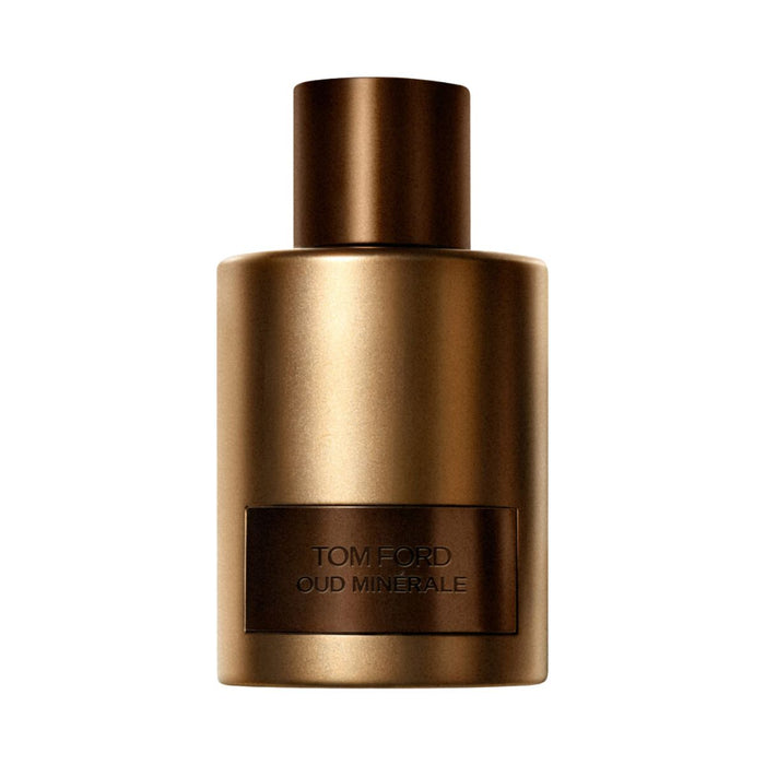 Tom Ford Oud Minerale Eau De Parfum 100ml in a metallic gold and bronze bottle