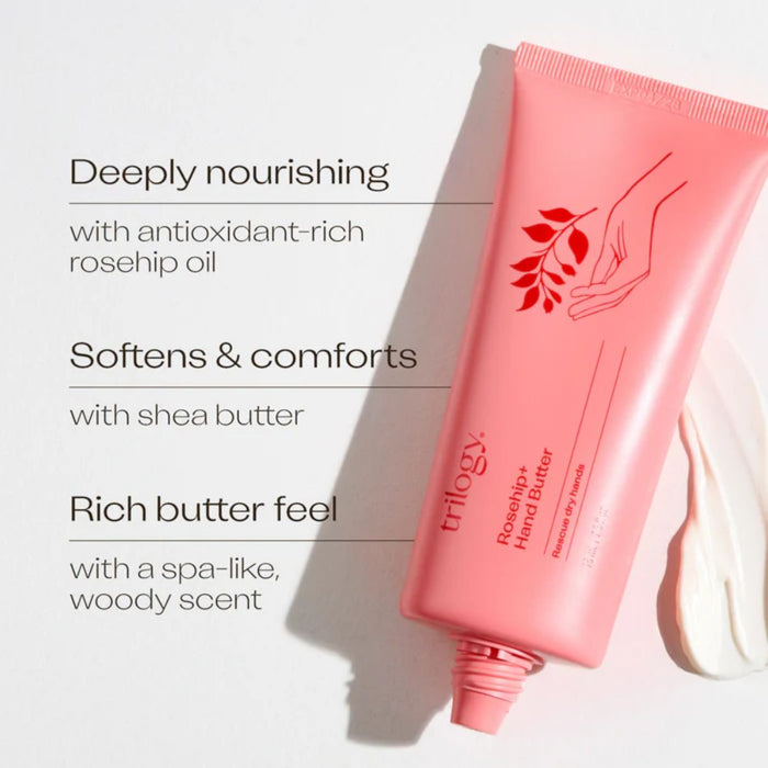 Trilogy Rosehip + Hand Butter 75ml