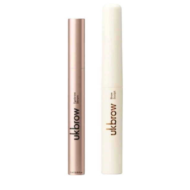 UKLASH The Big Brow Edit Eyebrow Serum and Brow Gel Sculpt Set