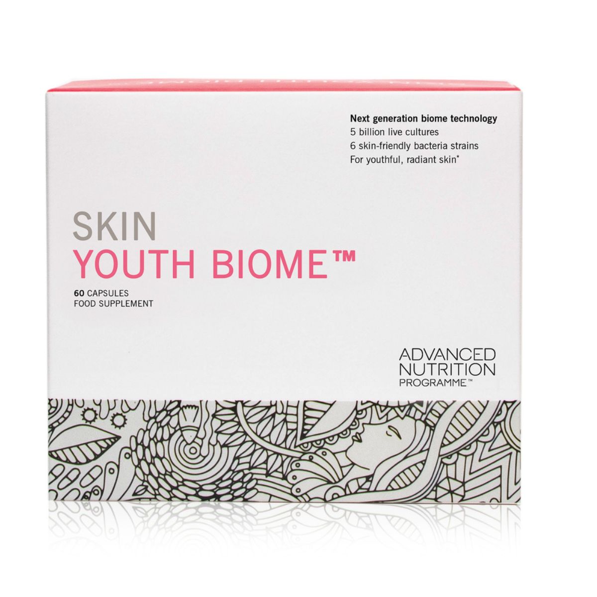 Advanced Nutrition Programme Bestseller Skin Youth Biome New & Improved 60 Capsules