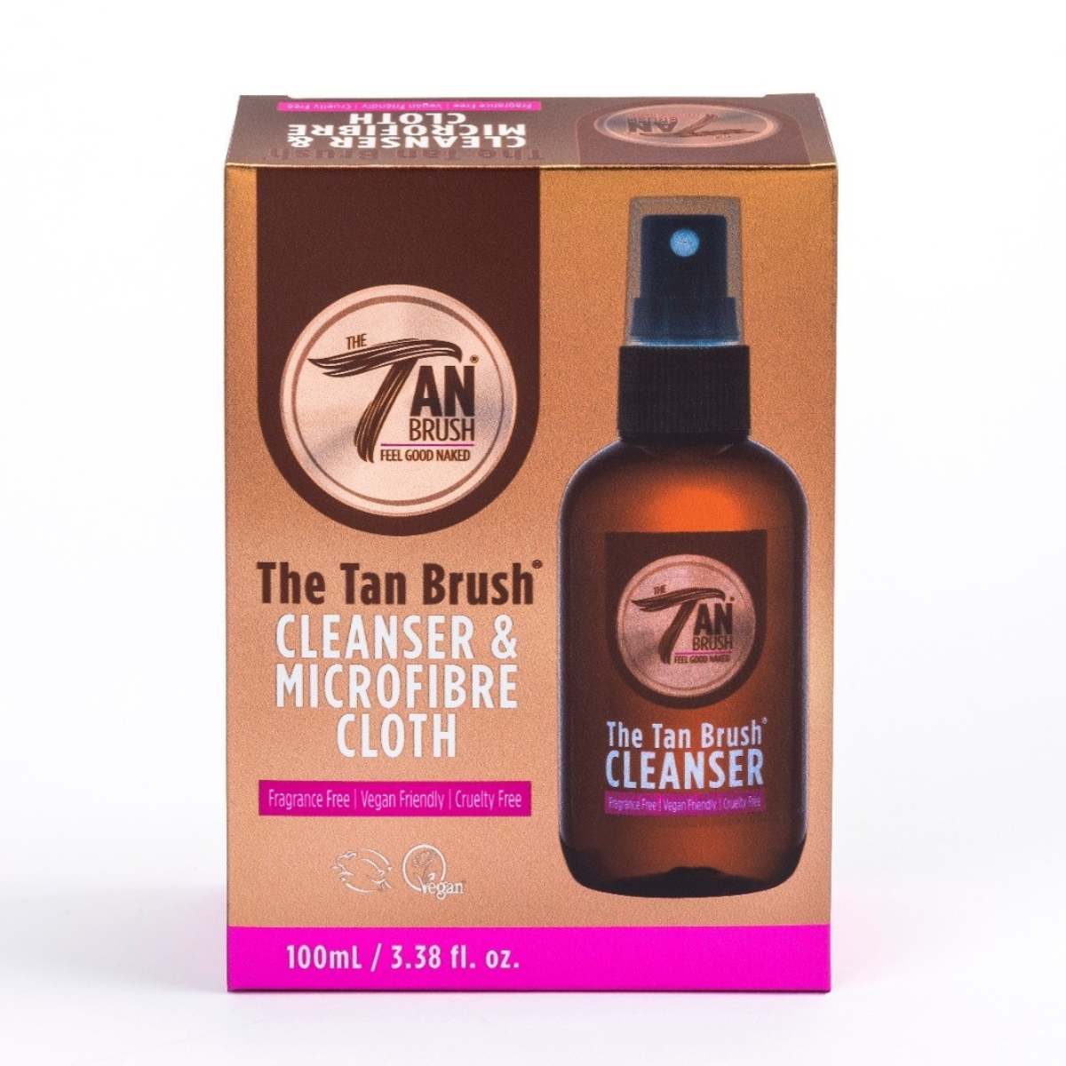 The Tan Brush Cleanser and Microfire Cloth