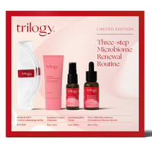 Trilogy Three-Step Microbiome Renewal Routine.