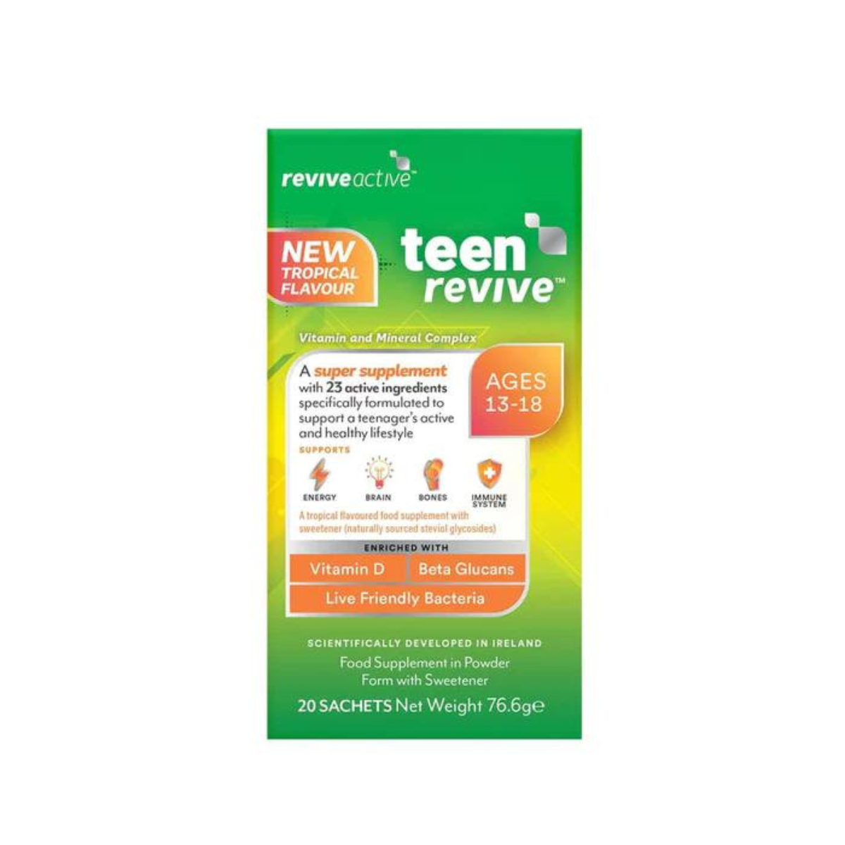 Revive Active Teen 20% Extra Tropical Flavour