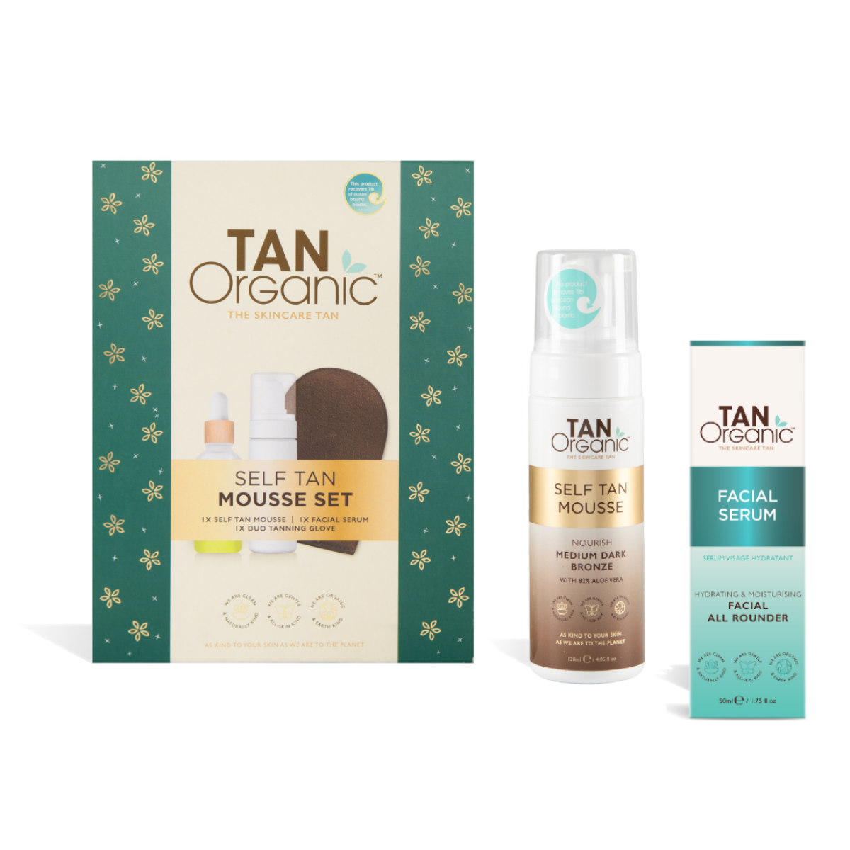 Tan Organic Self Tan Mousse Set