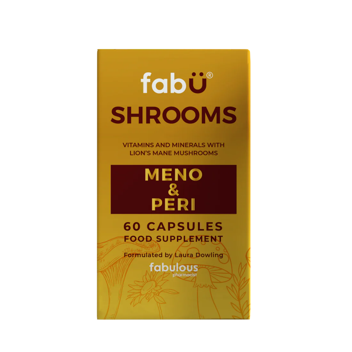 fabÜ Shrooms Meno & Peri packaging 