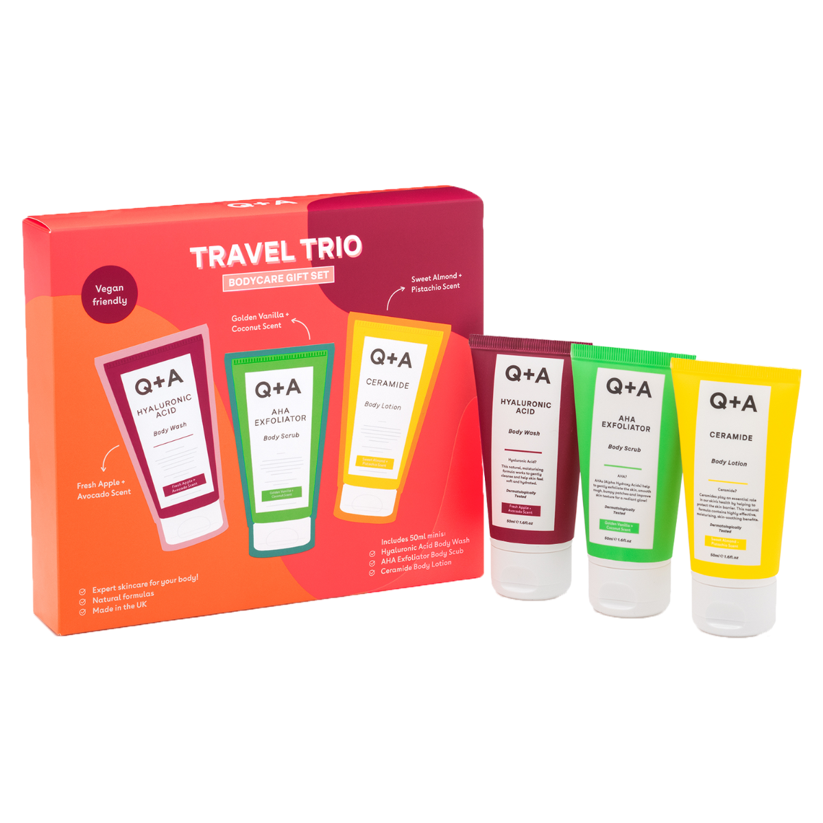 Q+A Travel Trio Gift Set