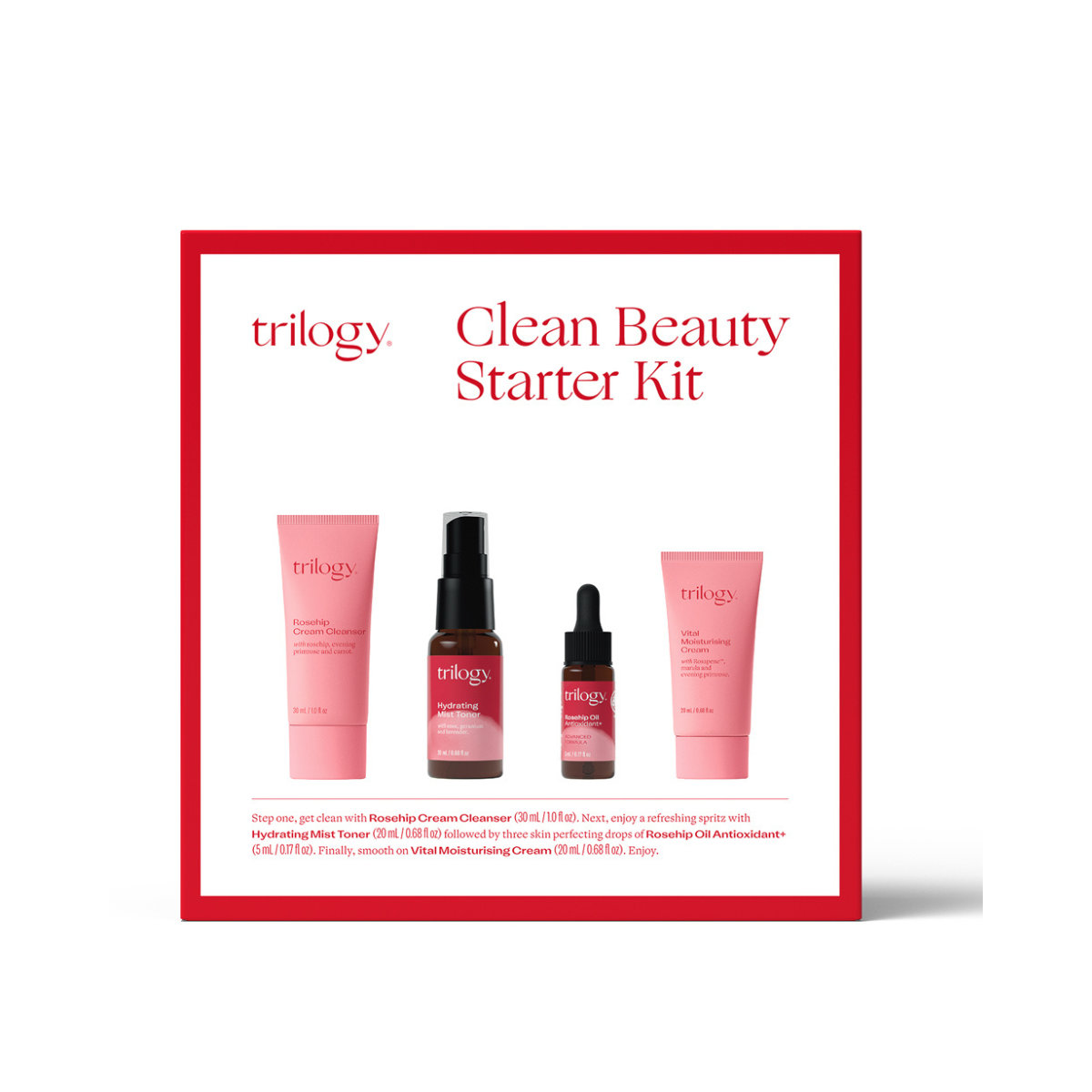 Trilogy Clean Beauty Starter Kit Gift Set