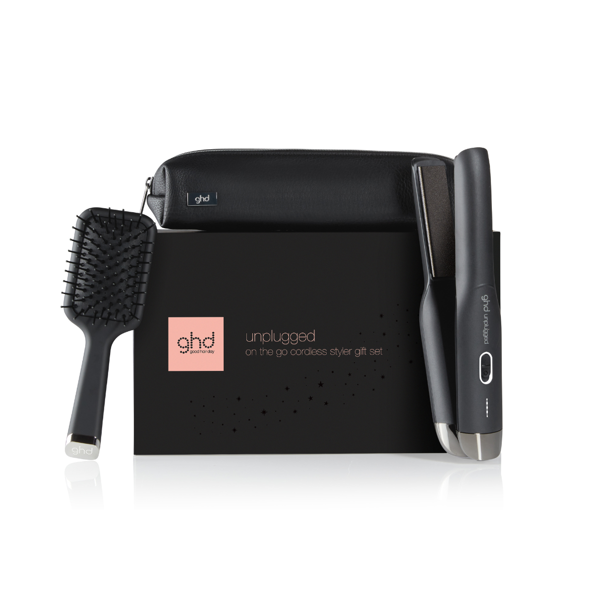 ghd Unplugged Festive Edition Cordless Straightener Gift Set