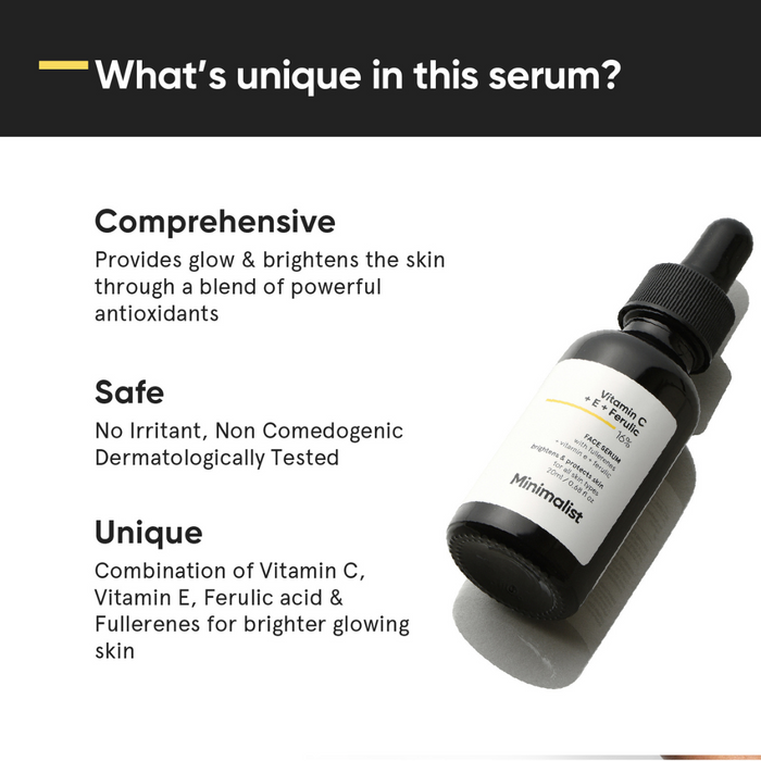 Minimalist Vitamin C + E+ Ferulic Acid Face Serum