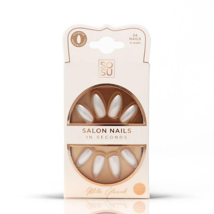 SOSU Cosmetics Salon Nails in Seconds with Nail Glue.