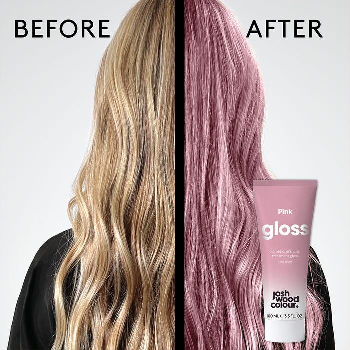 Josh Wood Colour Semi-Permanent Hair Gloss - Pink