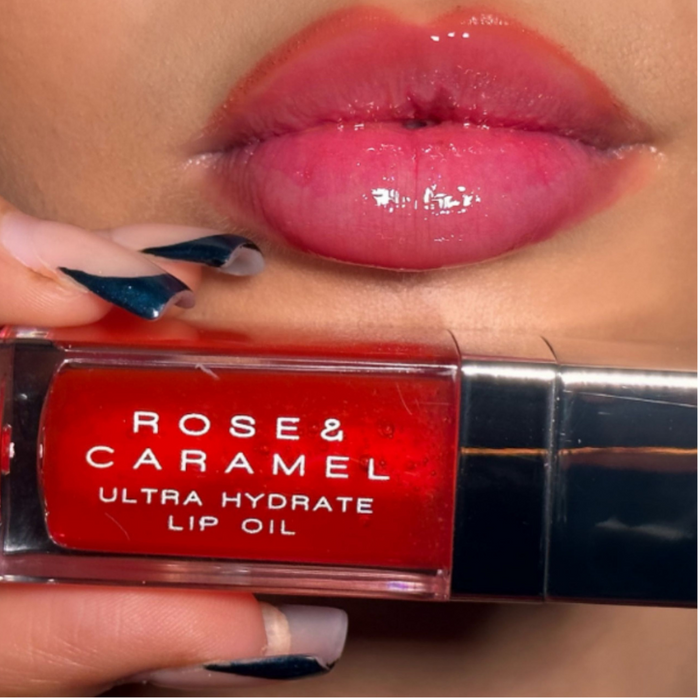 Rose & Caramel Lip Oil - Pomegranate