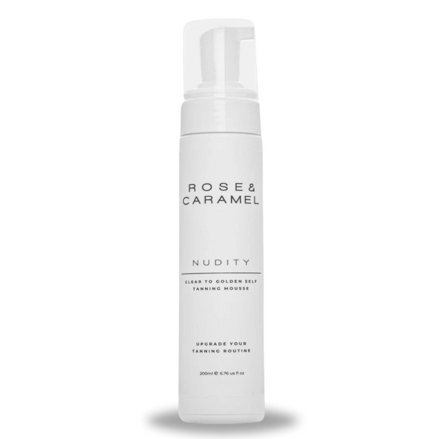 Rose & Caramel Nudity Clear Golden Self Tanning Mousse