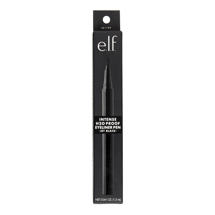 e.l.f. Intense H20 Proof Eyeliner Pen Jet Black in package 