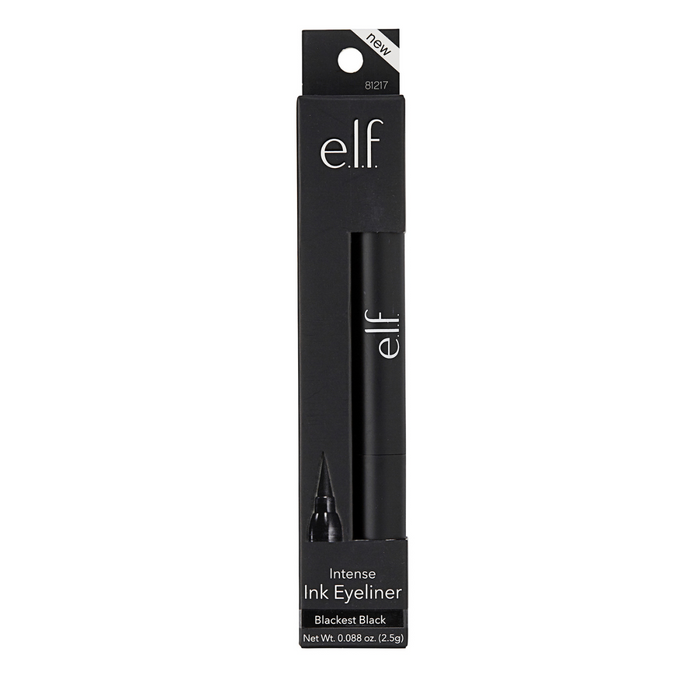 e.l.f. intense ink eyeliner blackest black in package