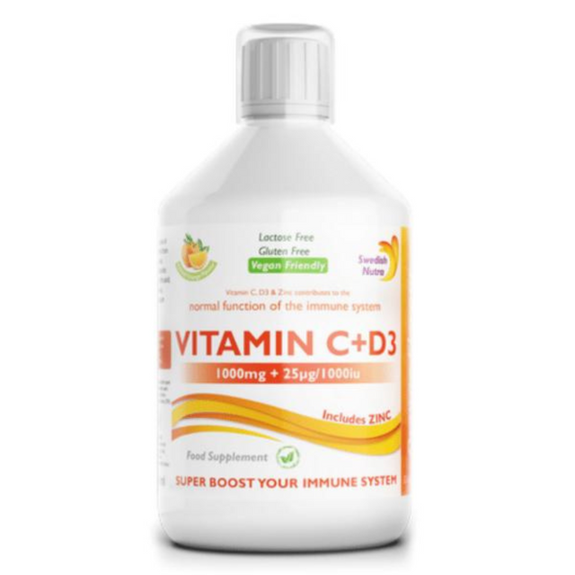 Swedish Nutra Vitamin C & Vitamin D3  