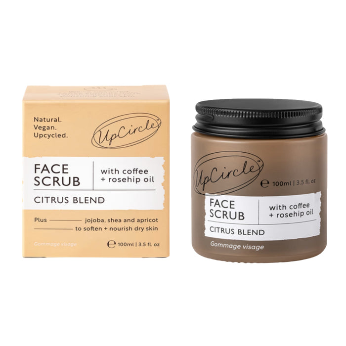 UpCircle Beauty Face Scrub with Coffee + Rosehip Oil - Citrus Blend 100ml