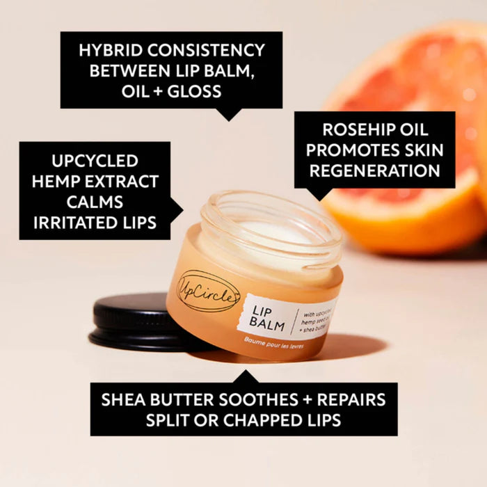 UpCircle Beauty Lip Balm with upcycled Hemp Seed Oil and Shea Butter 15ml
