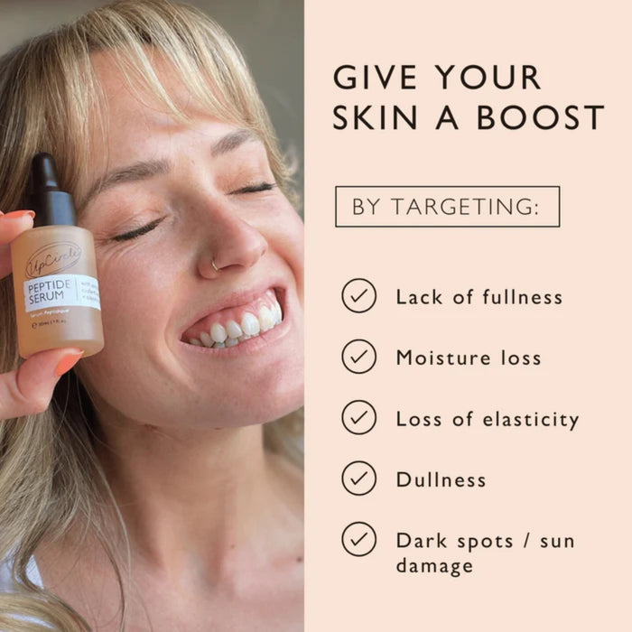 UpCircle Beauty Peptide Serum with upcycled Custard Apple + Blood Orange 30ml
